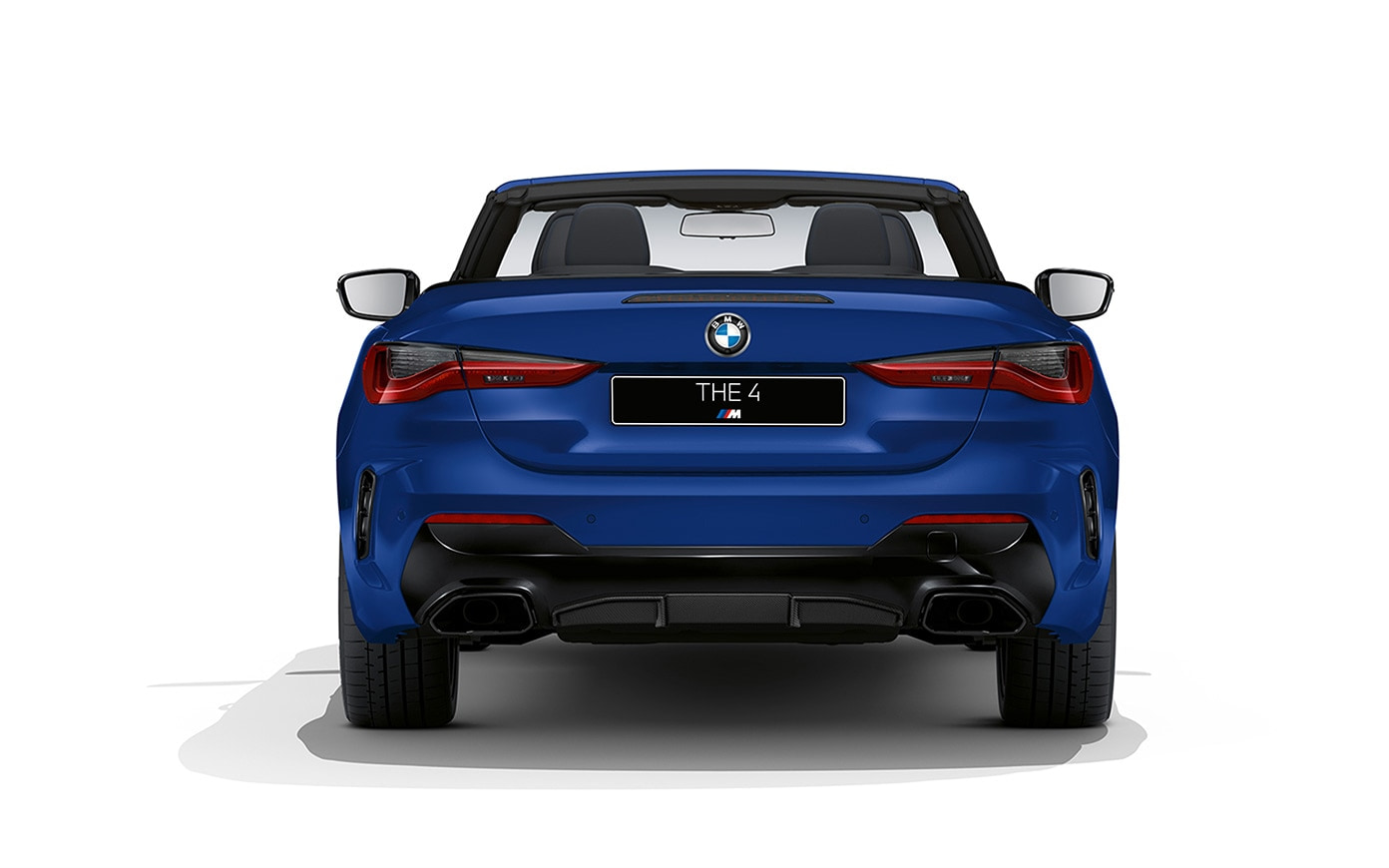 BMW M440i xDrive Cabrio G23 2020 "Морозный Синий Портимау металлик" BMW Individual, вид сзади  