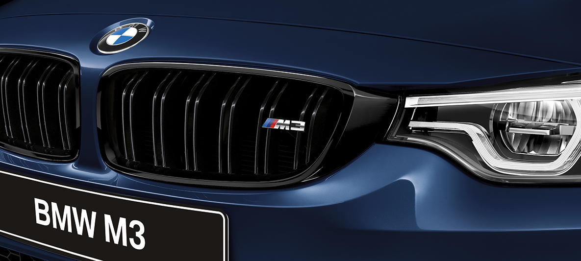 BMW M3, Пакет M Competition, решетка радиатора. BMW M3, Пакет M Competition, решетка радиатора, фары. БМВ.