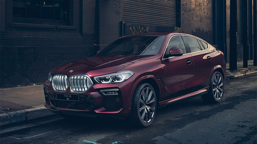 BMW X6 &ndash; BMW Individual G06 2019 &quot;Аметрин металлик&quot;, вид спереди в три четверти
