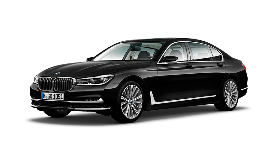 BMW 750Li xDrive Черный Сапфир 2017, экстерьер. БМВ 7 серии, BMW 750Li xDrive Черный Сапфир 2017, экстерьер, внешний вид.