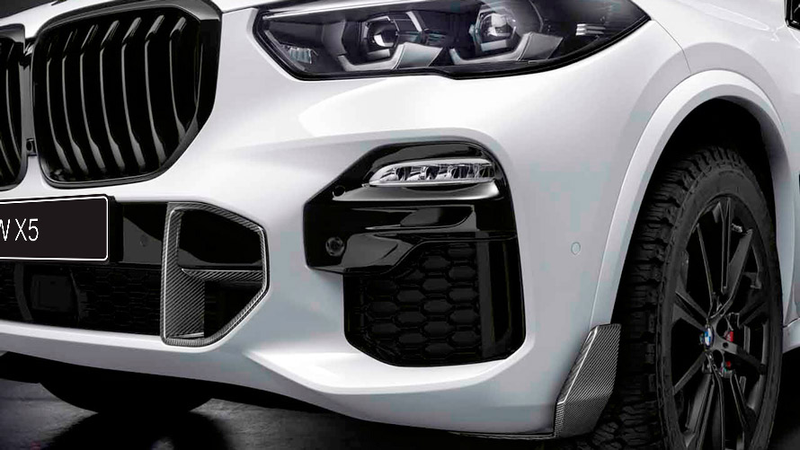 Карбоновая вставка в бампер для BMW X5 (G05) Карбоновая вставка в бампер для BMW X5 (G05)