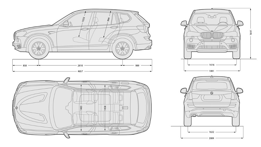 Bmw X3 Dimensions 2019