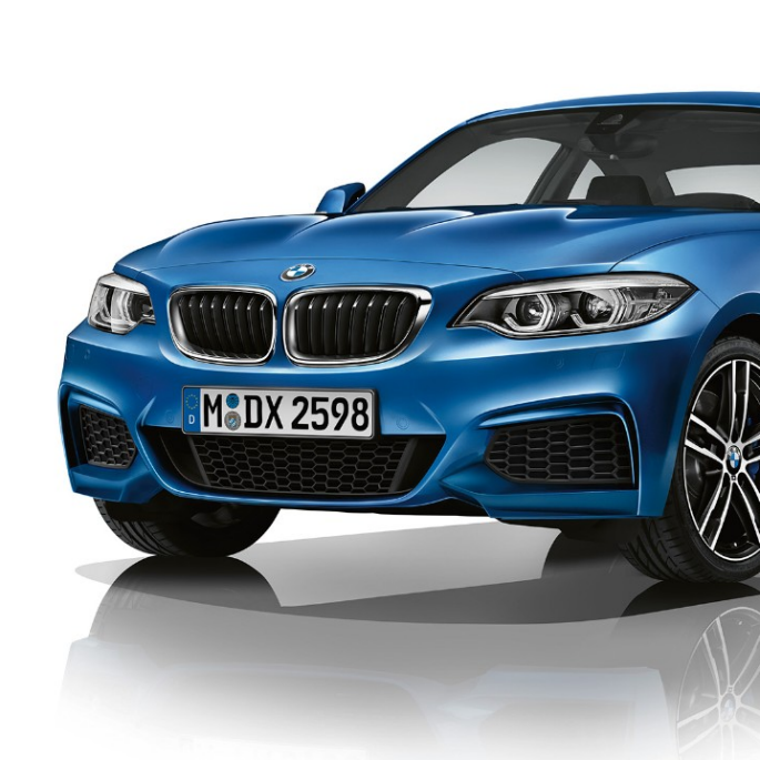 BMW 2 Series Coupé, Model M Sport three-quarter front shot BMW 2 Series Coupé, Model M Sport three-quarter front shot