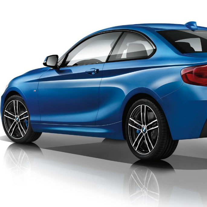 BMW 2 Series Coupé, Model M Sport three-quarter rear shot BMW 2 Series Coupé, Model M Sport three-quarter rear shot