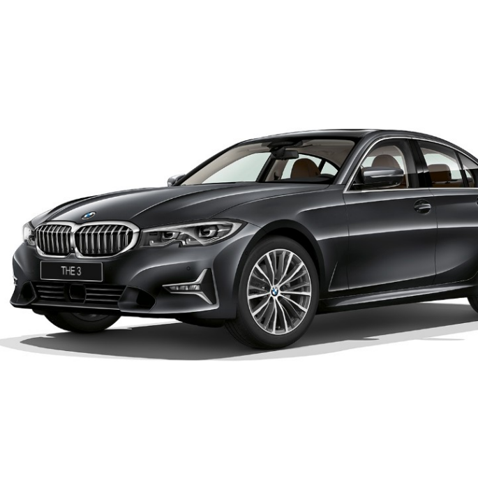 Седан BMW 3 серии Luxury Line Вид сбоку седана BMW 3 серии Luxury Line.