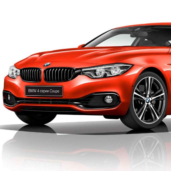 BMW 4 серии Купе, модель Sport вид сбоку BMW 4 серии Купе, модель Sport вид сбоку