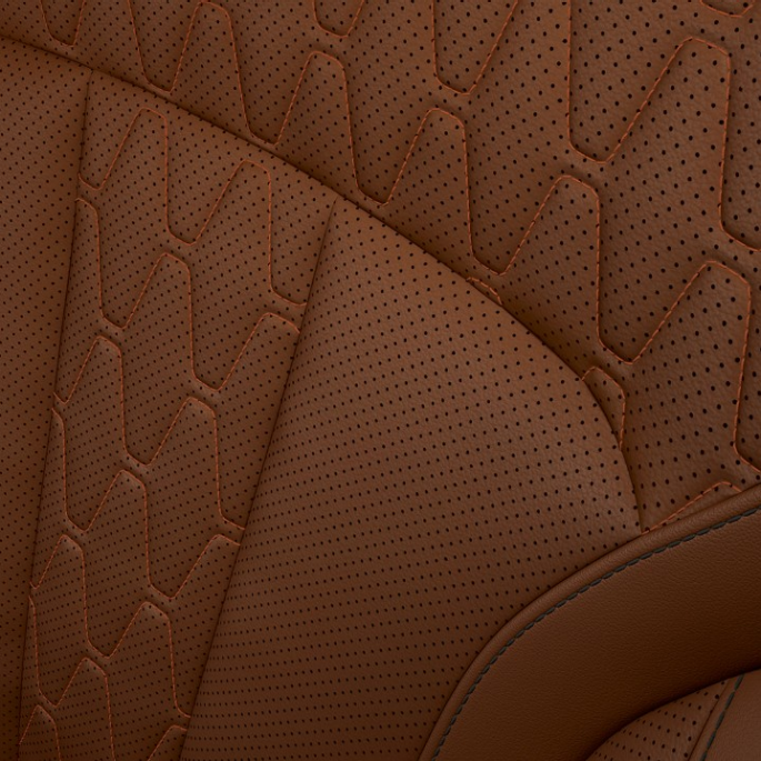 BMW X7, BMW X7 M50d polster design Close-up of the polster design of the BMW X7 with BMW X7 M50d features